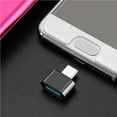 thumbnail image 2 of Methold Adaptador Micro USB portátil USB 2,0 Micro convertidor tipo C adaptadores cabeza de conversión USB adaptador OTG profesional para teléfono Teléfono y Comunicación Negro, 2 of 6