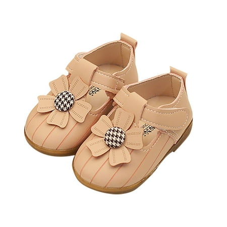 

Tengma Toddler Sandals Girls Sandals Flower Sunflower Flat Sandals Summer Dress Shoes Soft Bottom Non Slip Baby Toddler Shoes Kid Shoes （Pink Size: 16）
