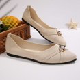 thumbnail image 6 of oqasdz Womens Casual Shoes Fashion Slip On Flat Dress Shoes Pointed Toe Soft Sole Comfortable Driving Loafers for Work Business Outdoor Summer, 6 of 6