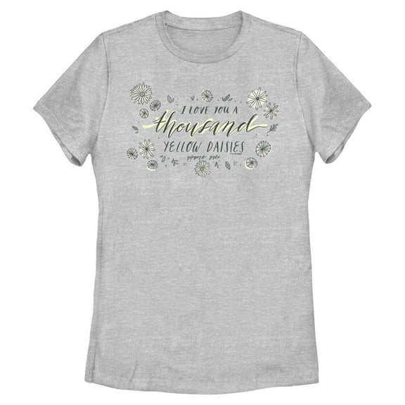 Womens Gilmore Girls I Love A Thousand Yellow Daisies Floral T Shirt