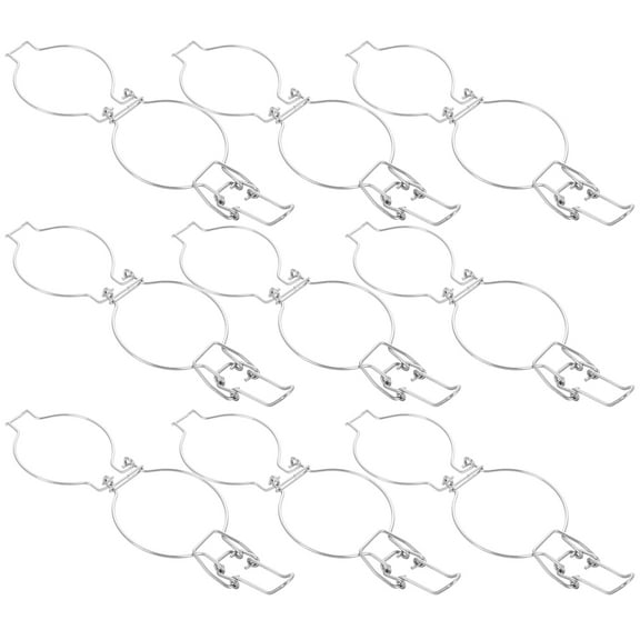 ULTNICE Small Jars with Lid 10Pcs Jars Wire Clamp Airtight Seal for Overnight Oats Storage