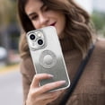 thumbnail image 5 of for iPhone 15 Plus Bling Case Women Girls Luxury Gradient Glitter Diamond Case Sparkle Rhinestone Camera Lens Protection Soft Silicone Shockproof Cover for iPhone 15 Plus 6.7 inch, Silver, 5 of 12