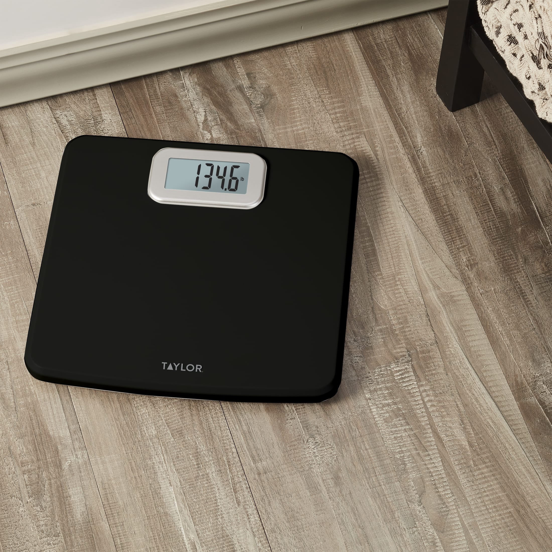 Taylor 11.8 inch by 11.8 inch Digital Bath Scale, Black