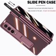 thumbnail image 2 of S Pen Holder Case Compatible Samsung Galaxy Z Fold 4 Case with Privacy Screen Protector,Magnetic Hinge Protection Transparent Case for Samsung Fold 4 5g Case,Samsung Z Fold 4 Phone Case Wine Red, 2 of 14
