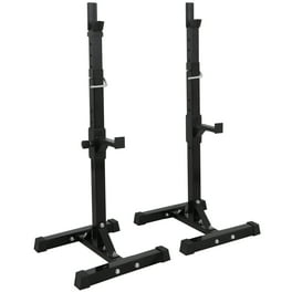 Vanswe Squat Rack 550LBS Maximum Weight Capacity Adjustable Bench Press Barbell Rack Walmart
