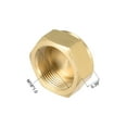 thumbnail image 2 of Tapón de conexión de latón hembra de 1/2SAE, tapón de cabeza hexagonal, 2 piezas, 2 of 5