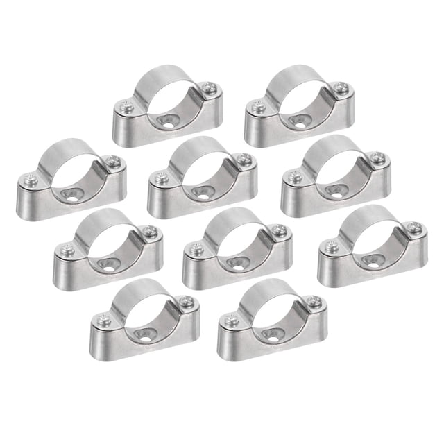 Soporte de tubería Uxcell 10Pack, abrazadera de soporte de tubería, montaje en pared y techo para tubería de 32 mm