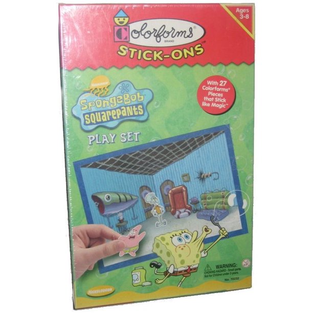 SpongeBob SquarePants Colorforms Stick-Ons Playset - Walmart.com ...