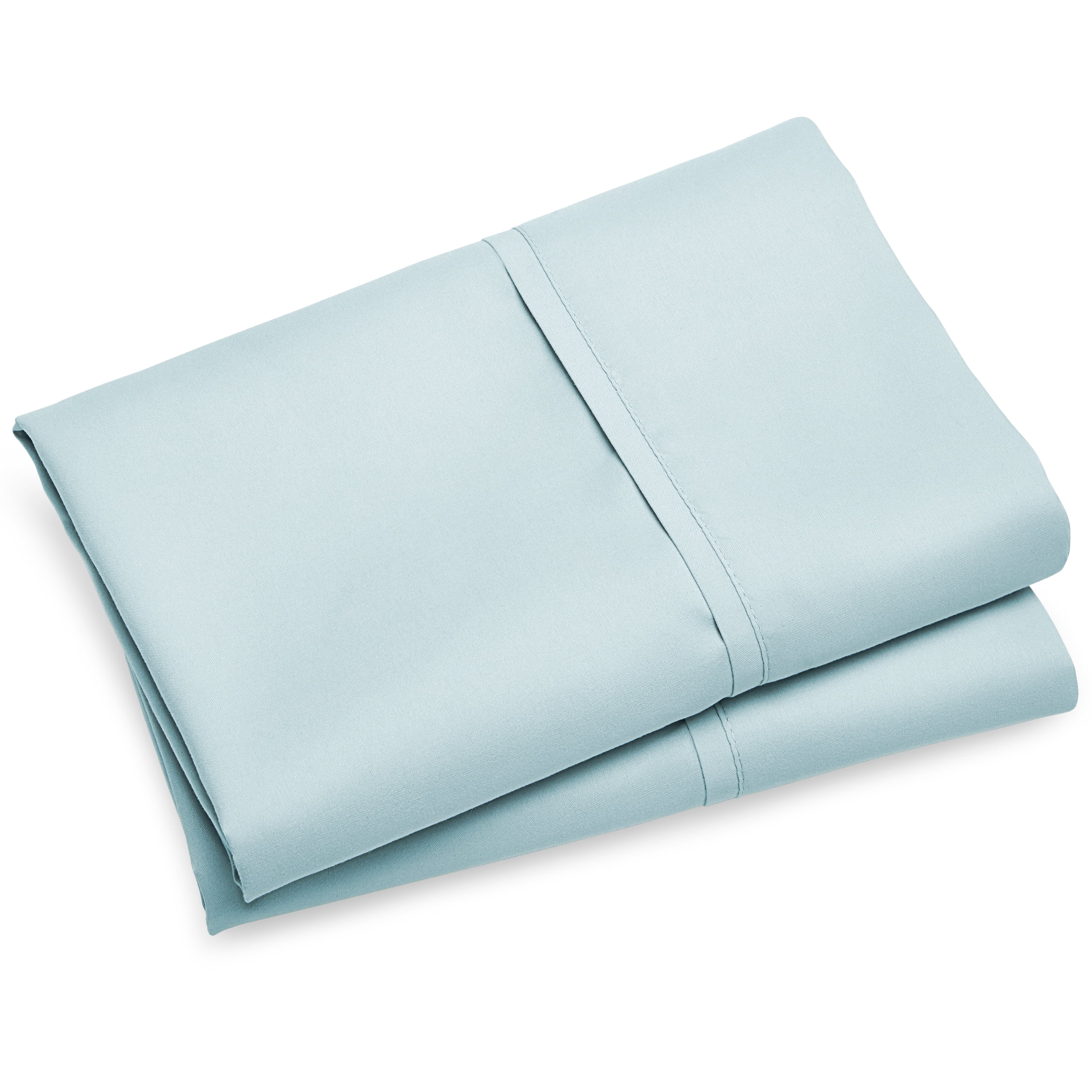 Bare Home Premium 1800 Ultra-Soft Microfiber Pillowcase Set - Double Brushed - Hypoallergenic - Wrinkle Resistant (Standard Pillowcase Set of 2, Light Blue)