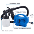 thumbnail image 3 of Compresora Pistola Para Pintar BLOOSOM Zoom Easy Paint 650 W 32000 rpm 800 mL Azul/Negro, 3 of 4