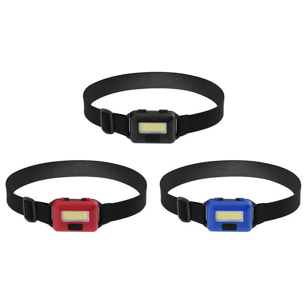 Linterna COB impermeable de 3 modos para exteriores, faro delantero, antorcha (rojo)