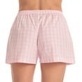 thumbnail image 3 of Just Love Women’s Cotton Pajama Shorts- Sleep & Lounge Boxer PJs. (Gingham Check Pink, 3X), 3 of 3