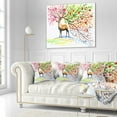 thumbnail image 2 of Designart Deer with Beautiful Horn - Abstract Throw Pillow - 16x16, 2 of 4
