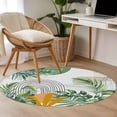 thumbnail image 5 of Round Area Rug 3ft,Watercolor Turtle Backwood Washable Carpet Non-Slip Runner Accent Rugs Indoor Floor Mat for Bedroom Living Room Decor,Bohemian Art Pink Line, 5 of 9
