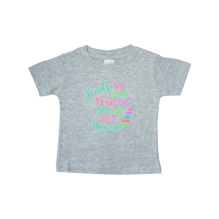 

Inktastic Sprinkle Me with Pixie Dust and Call me a Unicorn Funny Gift Baby Boy or Baby Girl T-Shirt