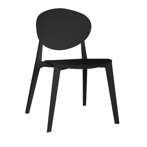 OFFIHO Silla Teksi Negro para exterior con protección UV y diseño ergonómico