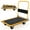Yellow, variant on Costway 660lbs Platform Cart Dolly Folding Foldable Moving Warehouse Push Hand Truck New Yellow
