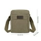thumbnail image 3 of Bolso de hombro de lona estilo coreano para hombre | Bandolera mediana | Tejido natural ecológico | Gran capacidad (20 x 16 x 6 cm) | Mochila informal verde para caminar y hacer ejercicio, 3 of 6