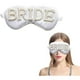 thumbnail image 1 of wonima11 Bride Eye Mask, White Soft Fabric Diamond Bride Sleep Mask for Massages Eye, Pearl Bridal Shower Gifts to Adjust Night Sleep, Sleeping Maskes for Wedding, 1 of 1