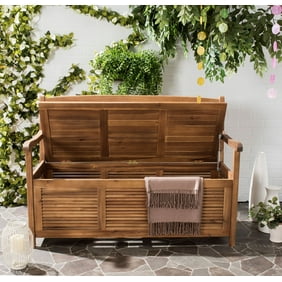 Safavieh Brisbane Indoor Outdoor Modern Storage Bench