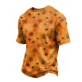 thumbnail image 2 of Halloween Shirts for Men Pumpkin Ghost Funny Graphic Print Halloween Tshirts Plus Size Short Sleeve Halloween Costume, 2 of 5