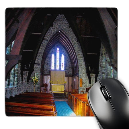 3dRose  St. Pauls AnglicOld Rock Church in New Zealand Inside With its Magnificent Stained Glass Windows  MousePad price history on PriceWatchPro