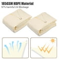 thumbnail image 4 of Yescom 2 Pack 20 Ft 97% UV Block Triangle Sun Shade Sail Canopy Cover Net Outdoor Patio, 4 of 10