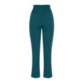 thumbnail image 4 of Sakmal Work Pants Women Slim Straight Business Casual Chinos Trousers Full Length High Waisted Plain Green Pants, 4 of 8