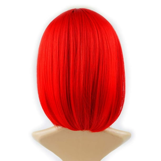 Peluca Corta Ondulada Color Cobre Para Mujer – Sintética De 12 Pulgadas Con Gorro Incluido, Ideal Para Disfraces (TANTAKO)