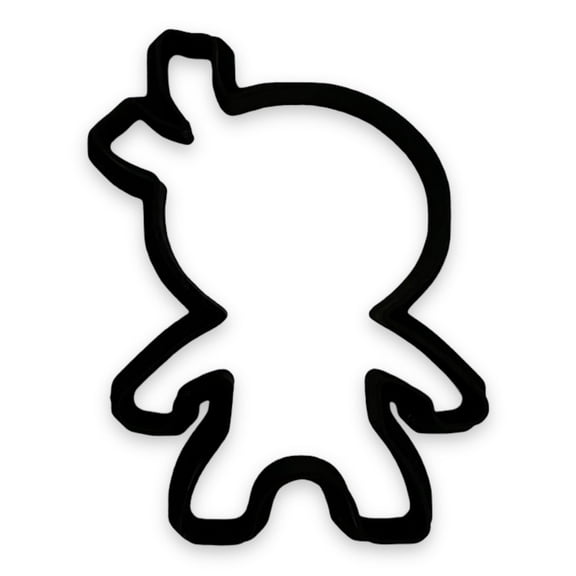Ninja Cookie Cutter with Easy Push Design (4 inches)