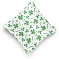 thumbnail image 5 of GZHJMY Soft Smooth Skin-Friendly Throw Pillow Cover without Pillow Case16"x16"Shrink-Resistant Breathable Hidden Zipper Opening, Sofa Bed Office Farmhouse Room Easy to Disassemble|Beautiful Shamrock, 5 of 7