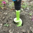 thumbnail image 4 of Auger Drill Bit for Planting - 4"X12" Heavy-Duty Garden Auger Spiral Drill Bit - Bulb Planter Tool & Auger Post Hole Digger - 3/8" Hex Drive Drill, 4 of 11