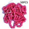 thumbnail image 2 of 100 Piezas 2021 Aluminio Pájaro Paloma Carreras Paloma Pierna Anillos Bandas Multicolor , Rosado Sunnimix Anillos de pierna de paloma, 2 of 7