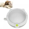 thumbnail image 4 of Blanc Porte Fournit Animaux de Compagnie dans / hors Tourner Librement Interrupteur Chat Porte, Porte Intérieure Chat, Porte Intérieure pour Porte Fenêtre Porte Extérieure, 4 of 8