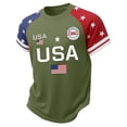 thumbnail image 3 of felwors Boys Girls 250 Anniversary USA Shirt Vintage 250 Years America Shirt Short Sleeve Celebration Patriotic Flag 1776-2026 Tshirt(Army Green,2-3 Years), 3 of 3