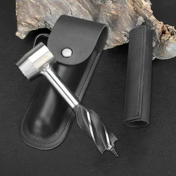 Herramientas de supervivencia Sharpla llave de barrena manual de supervivencia Broca para madera negro
