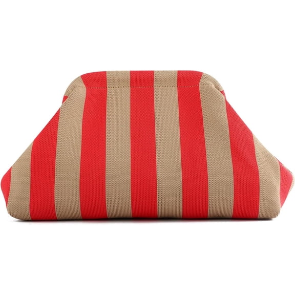 Woven Clutch Purses for Women Casual Crochet Dumpling Handbags Small Cloud Purse Summer Beach Bag