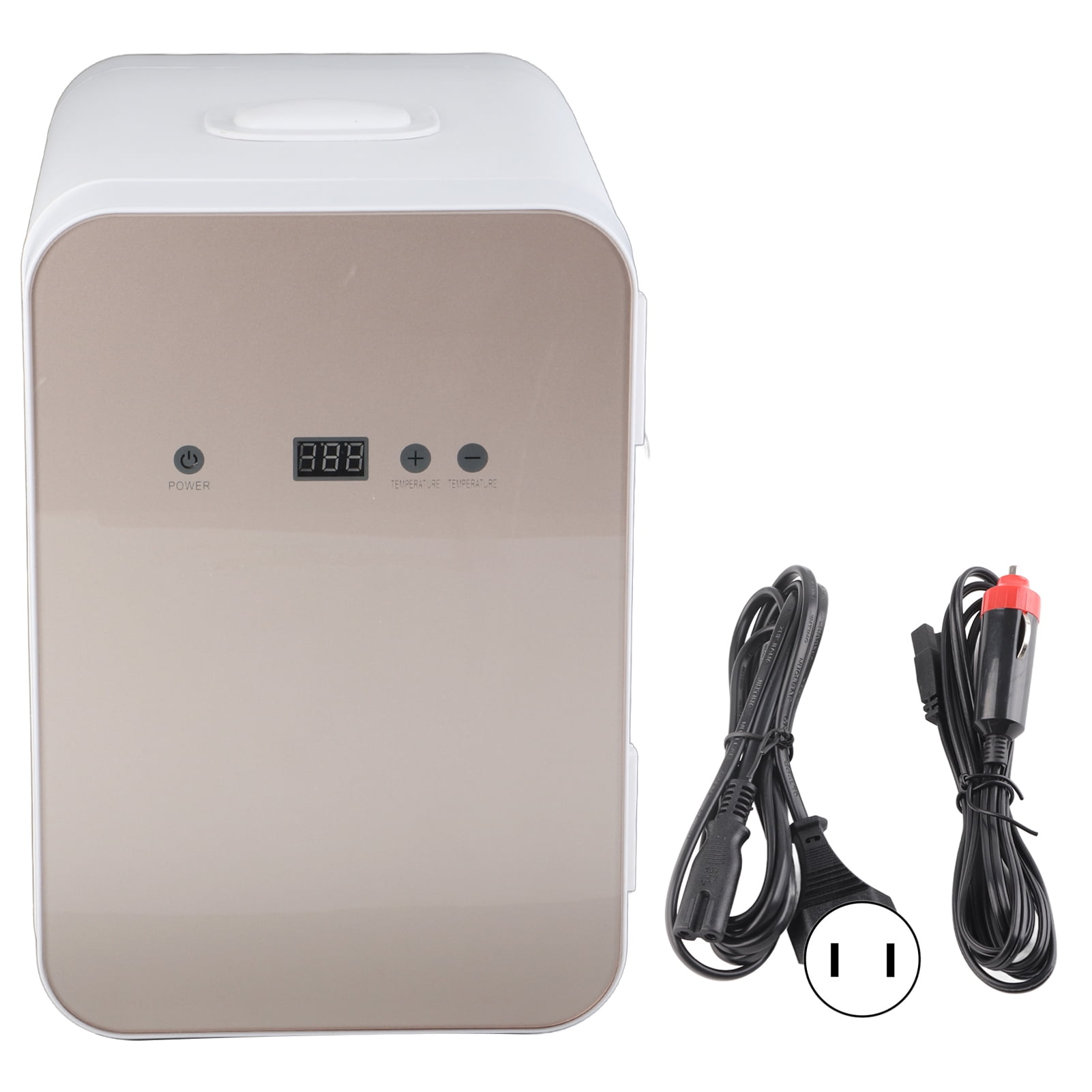 8L Portable Digital Mini Refrigerator 12V Car Refrigerator DualUse Freezer Warmer for Home Office(US Plug 110V )