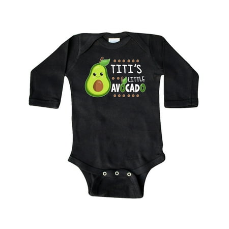 

Inktastic Titi s Little Avocado with Cute Baby Avocado Gift Baby Boy or Baby Girl Long Sleeve Bodysuit