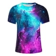 thumbnail image 5 of Men Sale Clothing Round Neck T Shirts for Men Starry Sky Print Tops Graphic Casual Tunic Tops, 5 of 5