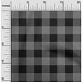 thumbnail image 1 of oneOone Viscose Jersey Black Fabric Gingham Check Sewing Craft Projects Fabric Prints By Yard 60 Inches Wide, 1 of 5