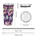 thumbnail image 6 of Kirby Character Stainless Steel Car Cup Thermal Vacuum Insulation Mug Gift Thermos Cup With Lid And Straw, 6 of 8