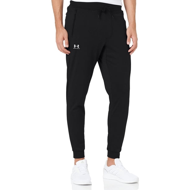 Pantalones deportivos Under Armour UA Sportstyle para hombre, color negro, talla M