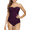 Deep Merlot, variant on Hilor Women's Bandeau Tankini Bathing Suits Ruched Halter Two Piece Swimsuits