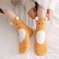 thumbnail image 6 of Milue Winter Fuzzy Socks for Women Casual Home Sleep Socks Cartoon Doll Slipper Socks, 6 of 21