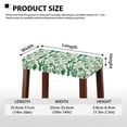 thumbnail image 6 of Xoenoiee Green Cactus Print Rectangle Stool Covers, Elastic Vanity Stool Slipcover, Stretch Padded Stools Slipcovers, Washable Covers for Saddle Bar Stool, 2 Pack, 6 of 6