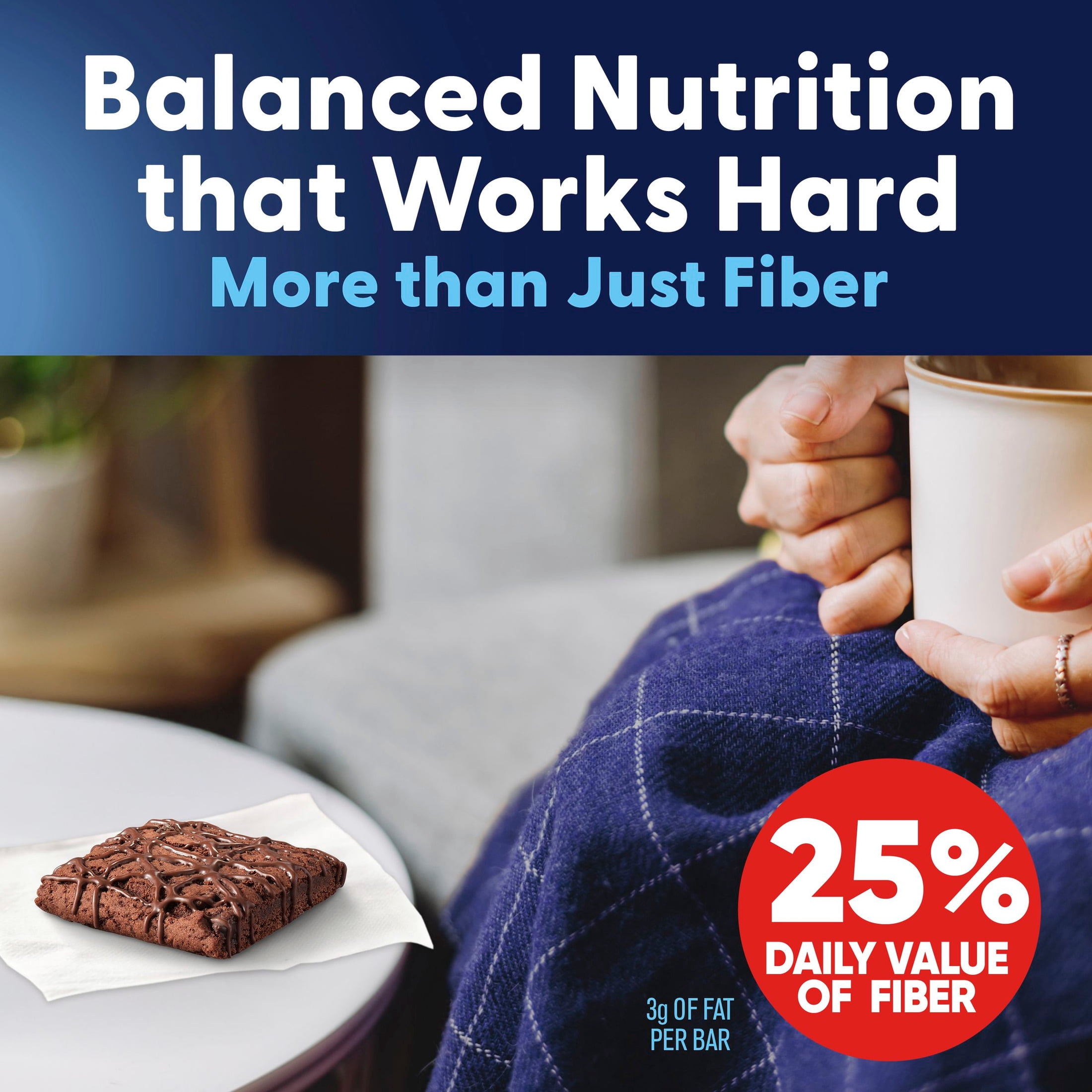 Fiber One Soft Baked Chocolate Fudge Brownies, Fiber Snacks, 6 Ct, 5.34 oz