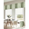 thumbnail image 6 of 2 Panels Sage Green Ombre Valance for Windows, Farmhouse Green Gradient Modern Art Light Filtering Kitchen Curtains, Rod Pocket Window Treatment Curtain Valances for Living Room Bedroom, 42"x12", 6 of 9