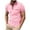Pink, variant on Fnnxeal Mens Contrast Collar Golf Polo Shirt, Navy Short Sleeve Performance Top with Pocket, Slim Fit Business Casual, Wrinkle Free Polyester (S-3XL),Size L