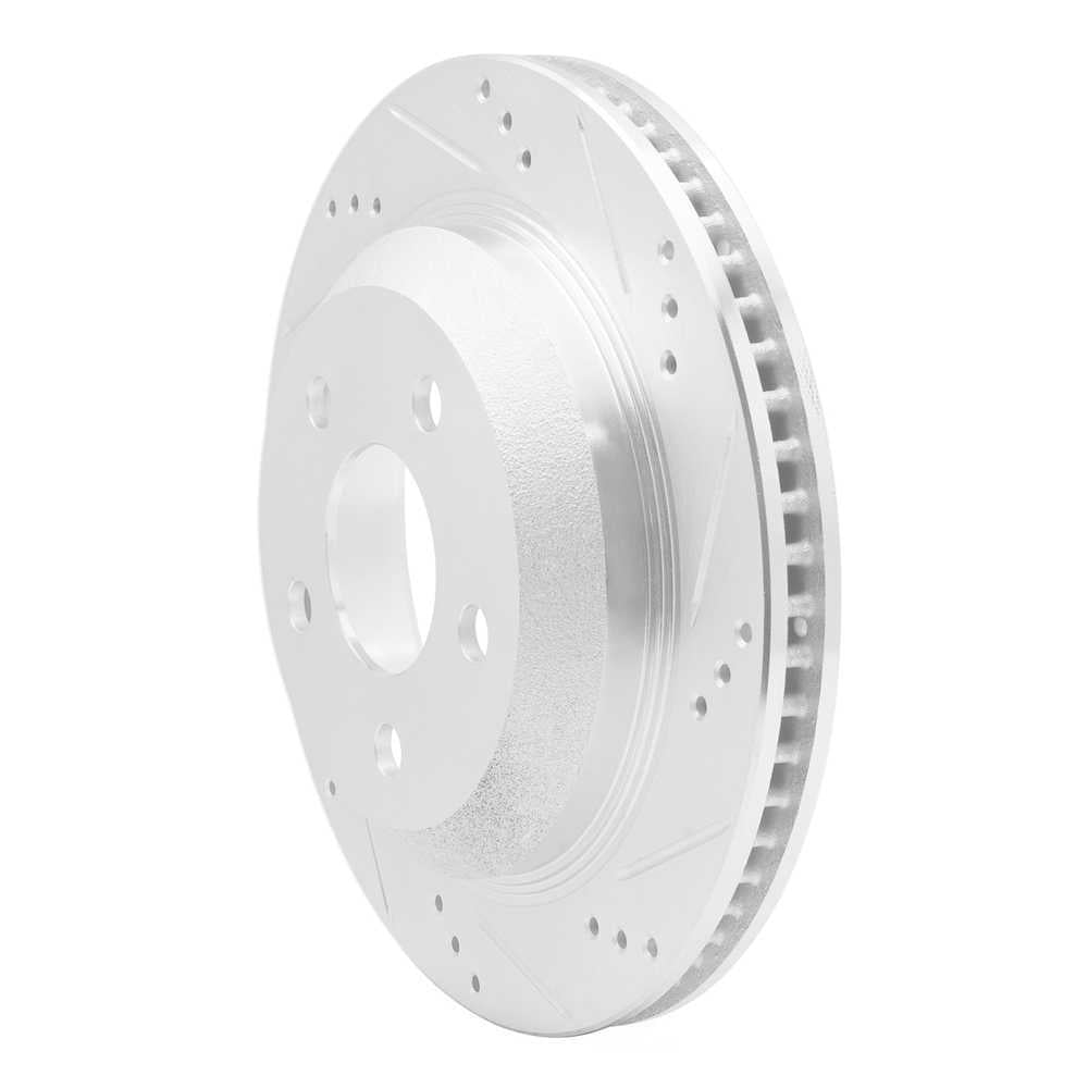 Dynamic Friction Company 631-52013R DFC Brake Rotor - Drilled And Slotted - Silver